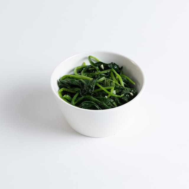Sauteed Spinach.