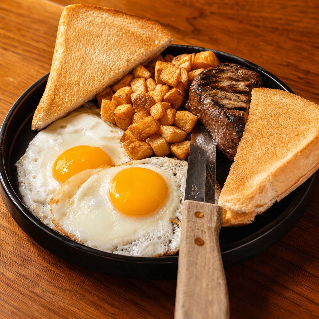 6oz Steak & Eggs.