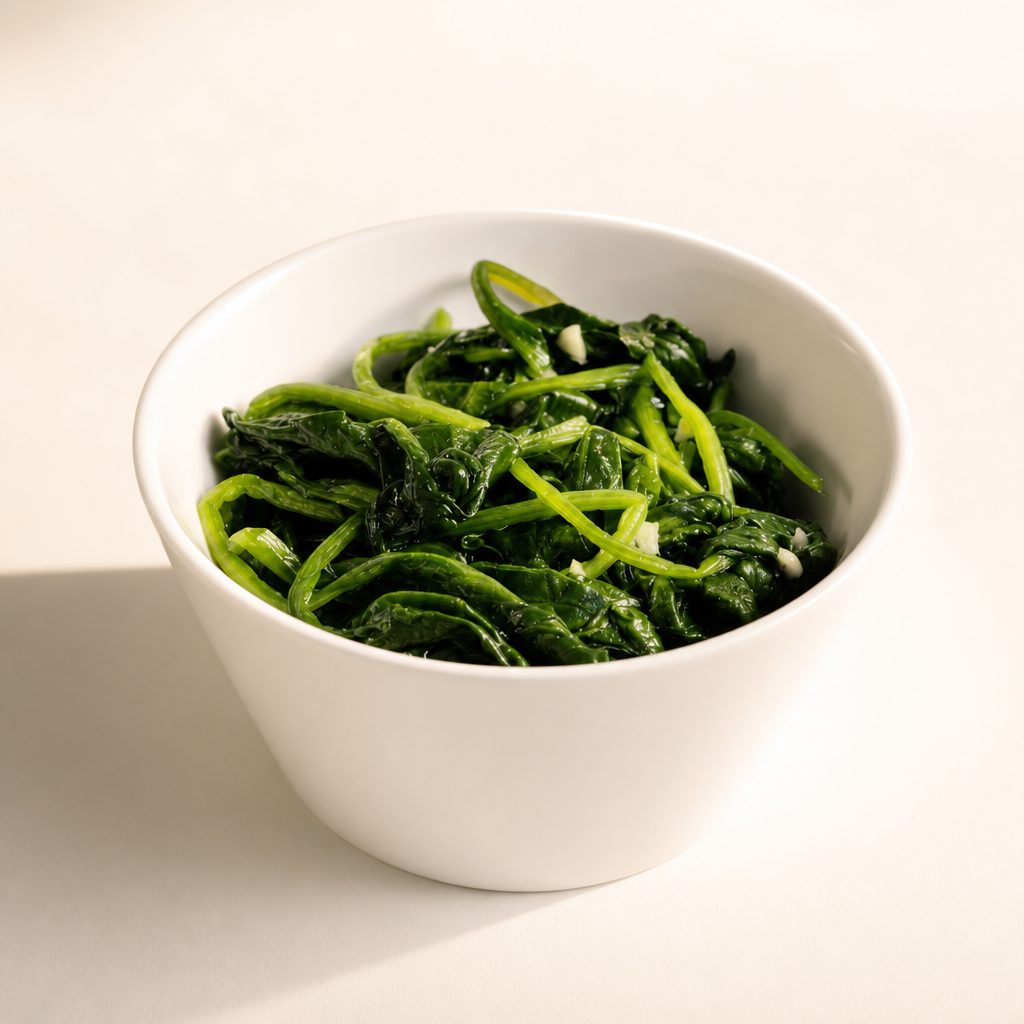 Sauteed Spinach.
